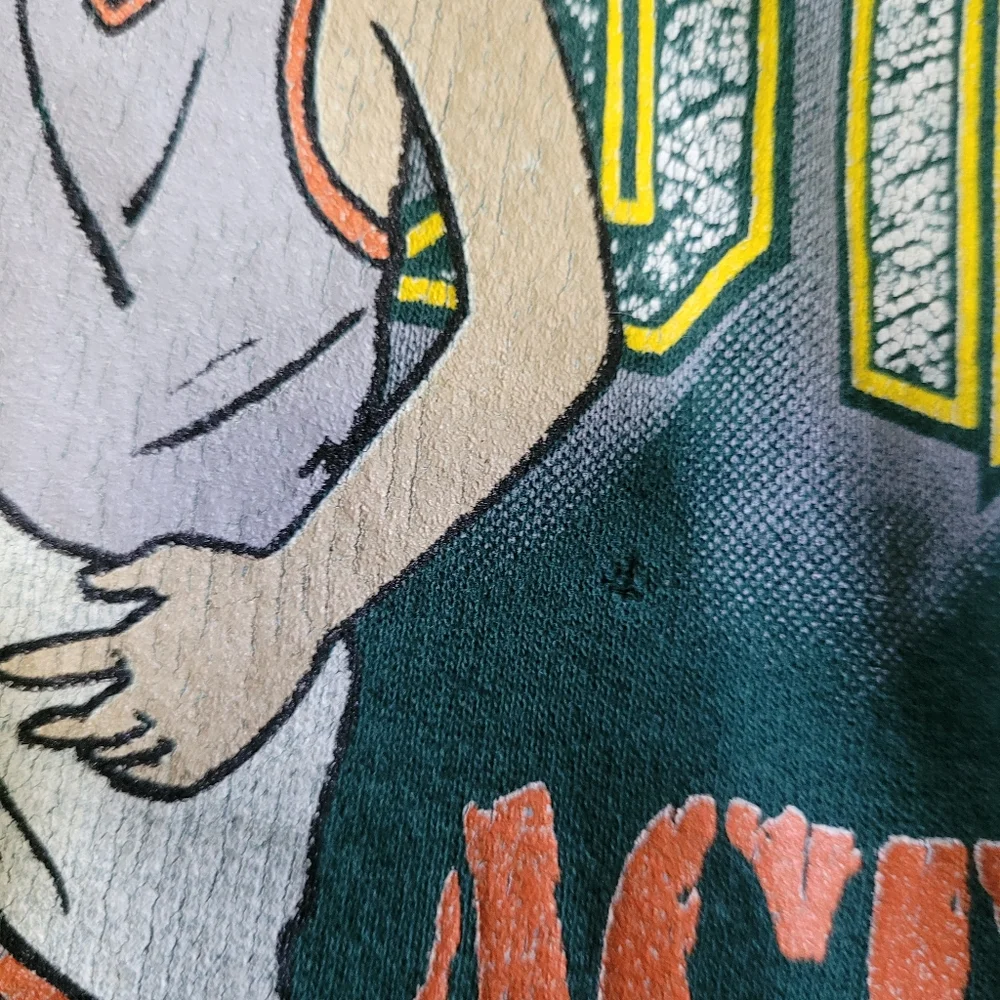 Vintage 1990s green basketball crew neck sweatshirt
